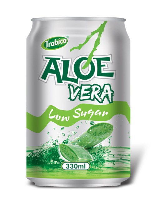 330ml Aloe vera low Sugur Alu can